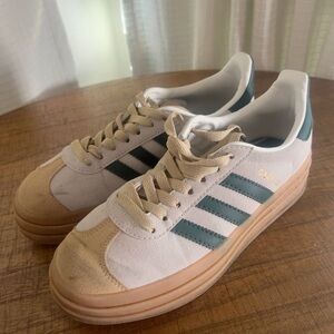 Adidas Platform Gazelle Green Women’s 7.5